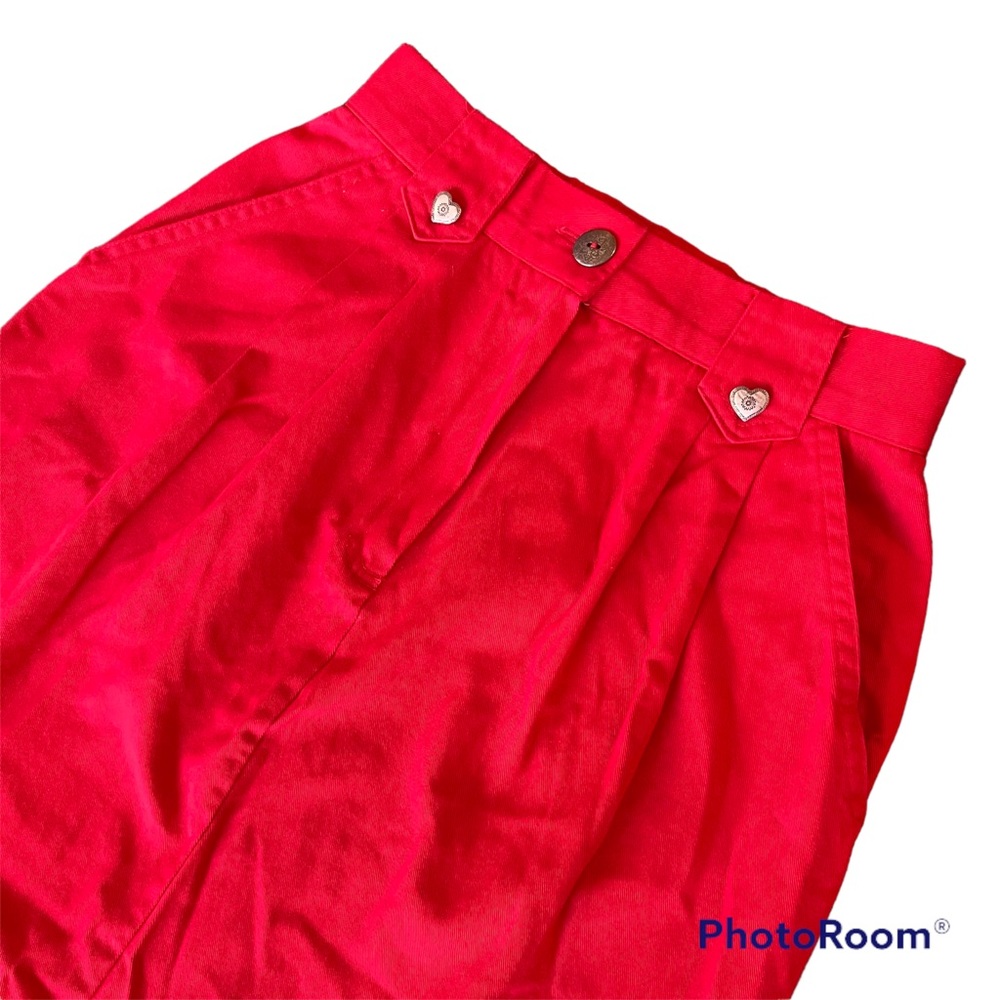 THRIFTED FIND! Cherry Red Denim Skirt Long